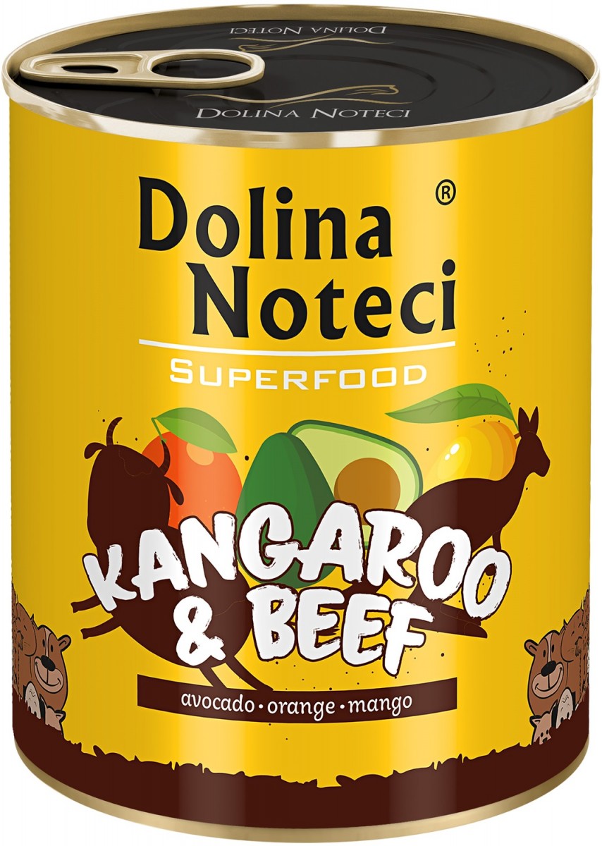 Dolina Noteci Premium Superfood kangur, wołowina adult 800 g