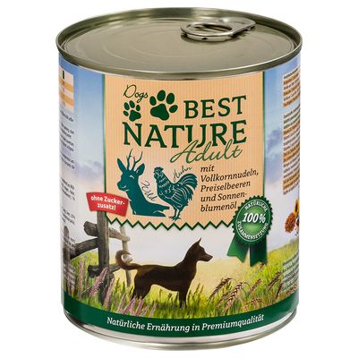 Best Nature Dog dziczyzna, kurczak adult 800 g × 6