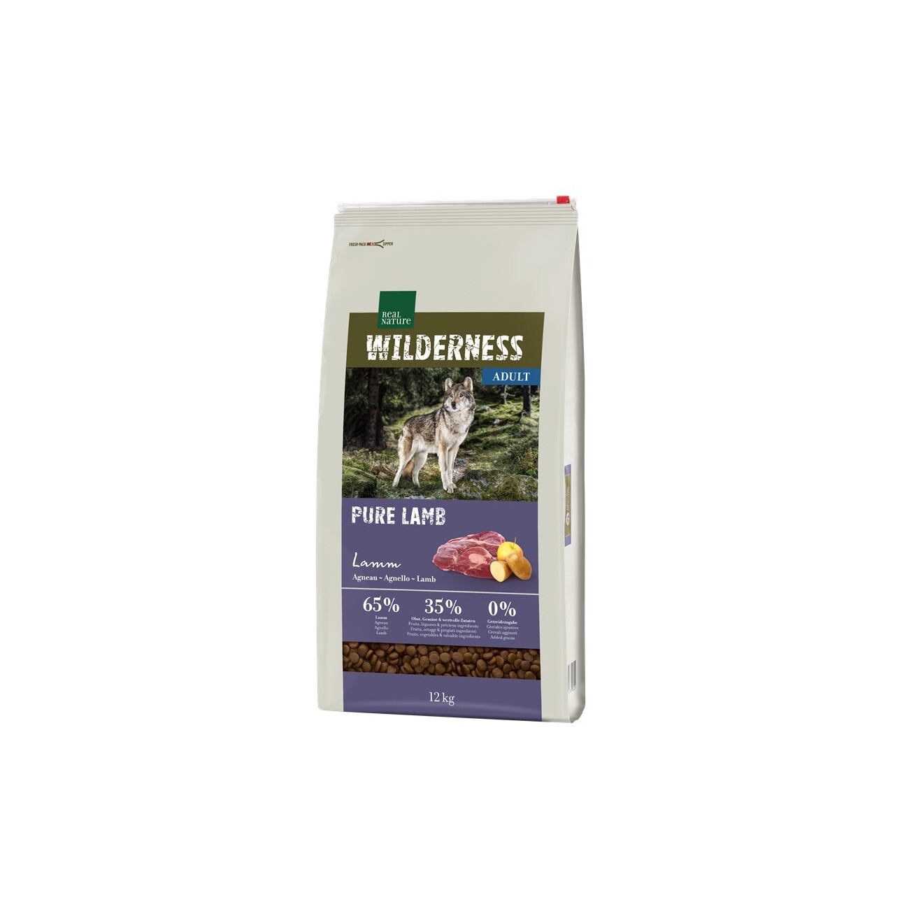 REAL NATURE Wilderness jagnięcina z ziemniakiem adult 12 kg