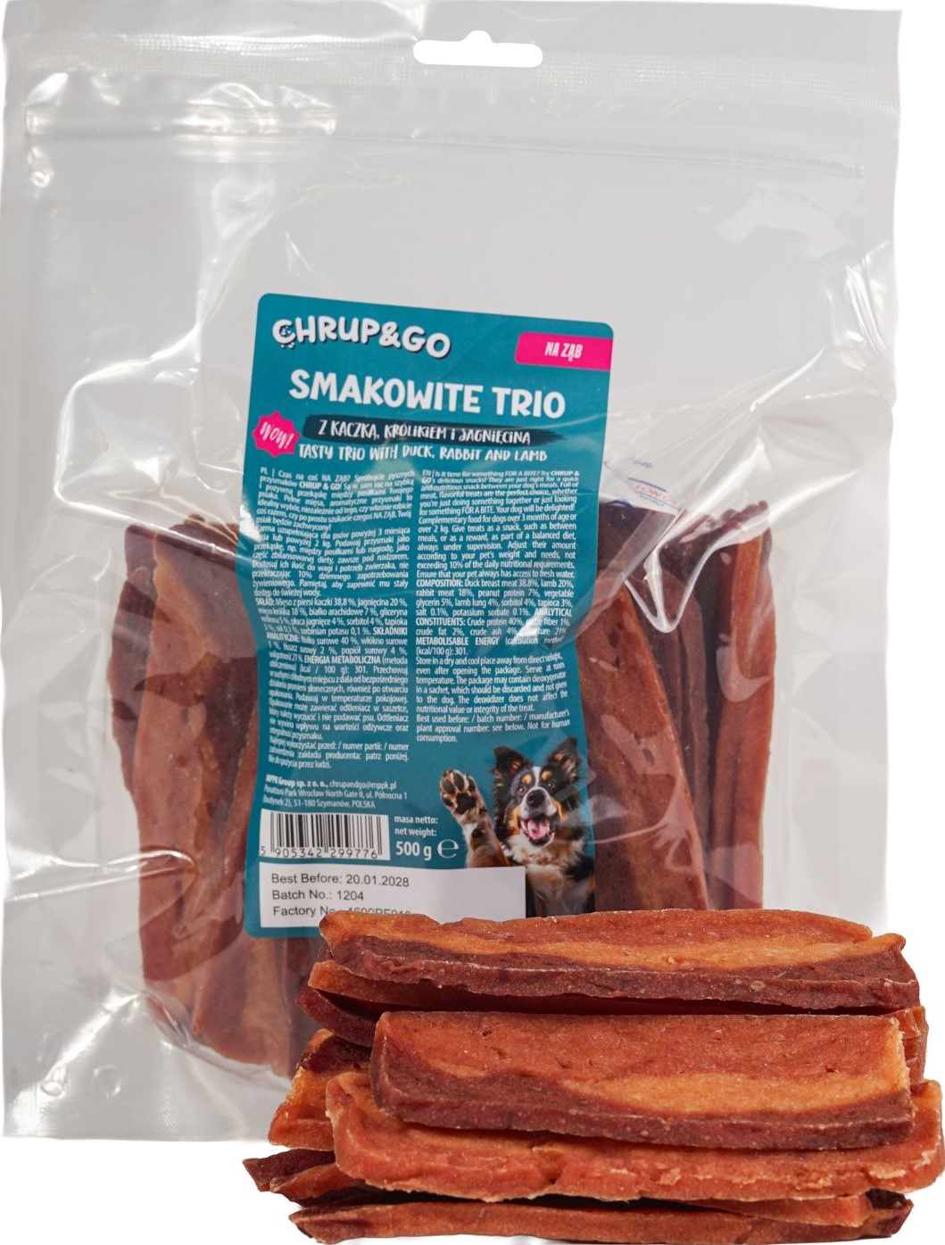 Chrup&Go jagnięcina, kaczka, królik 500 g