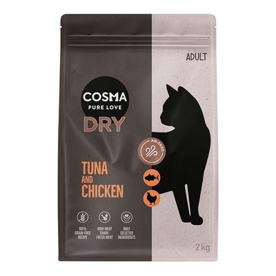 Cosma Pure Love Dry Indoor kurczak, tuńczyk adult 2 kg