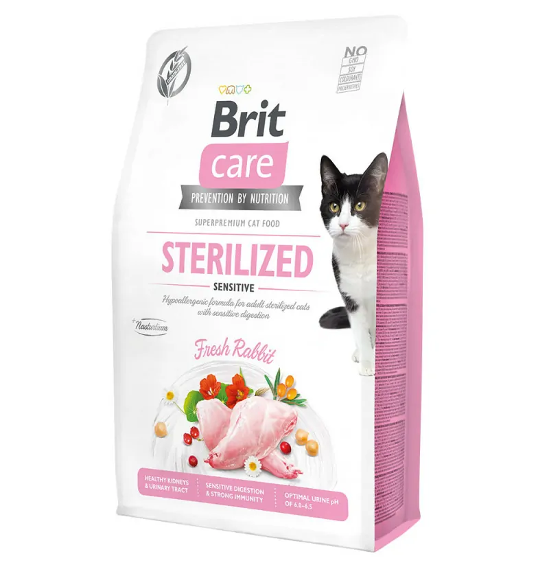 Brit Care Sterilised Sensitive królik adult 2 kg