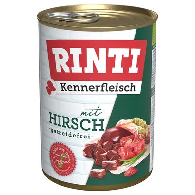 Rinti Kennerfleisch jeleń 400 g × 24