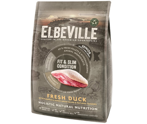 Elbeville Senior Fit/Slim Mini kaczka senior małe rasy 4 kg