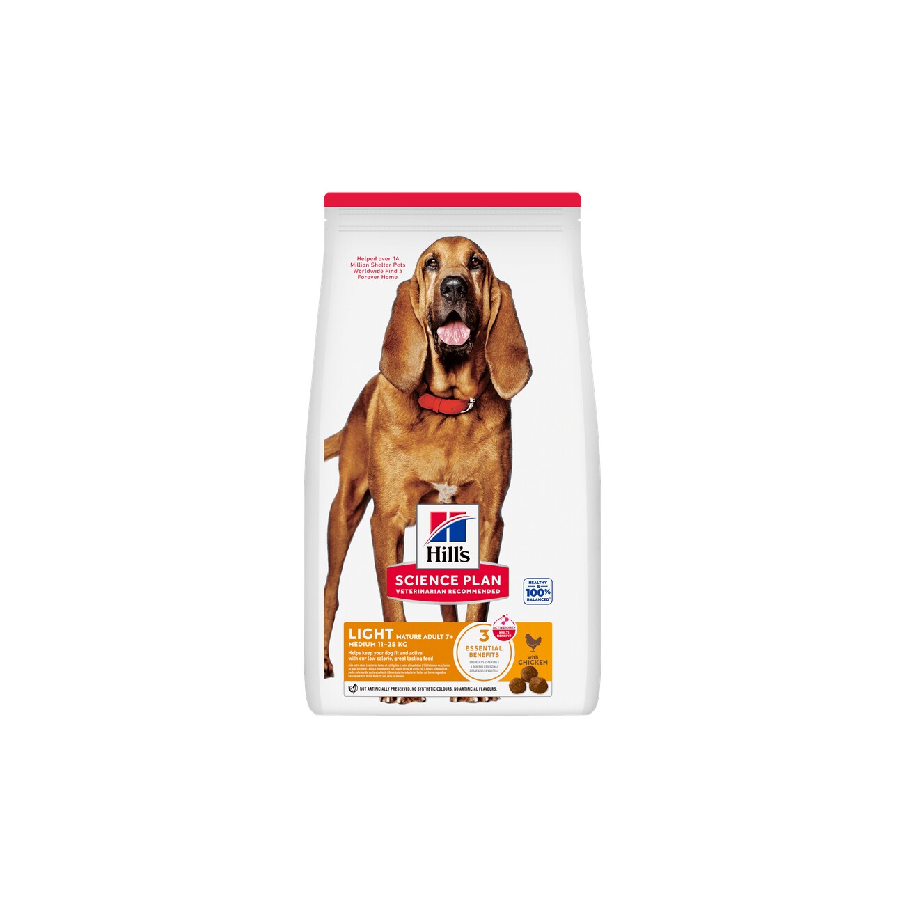 Hill's Science Plan Light kurczak senior dla średnich ras 14 kg × 2