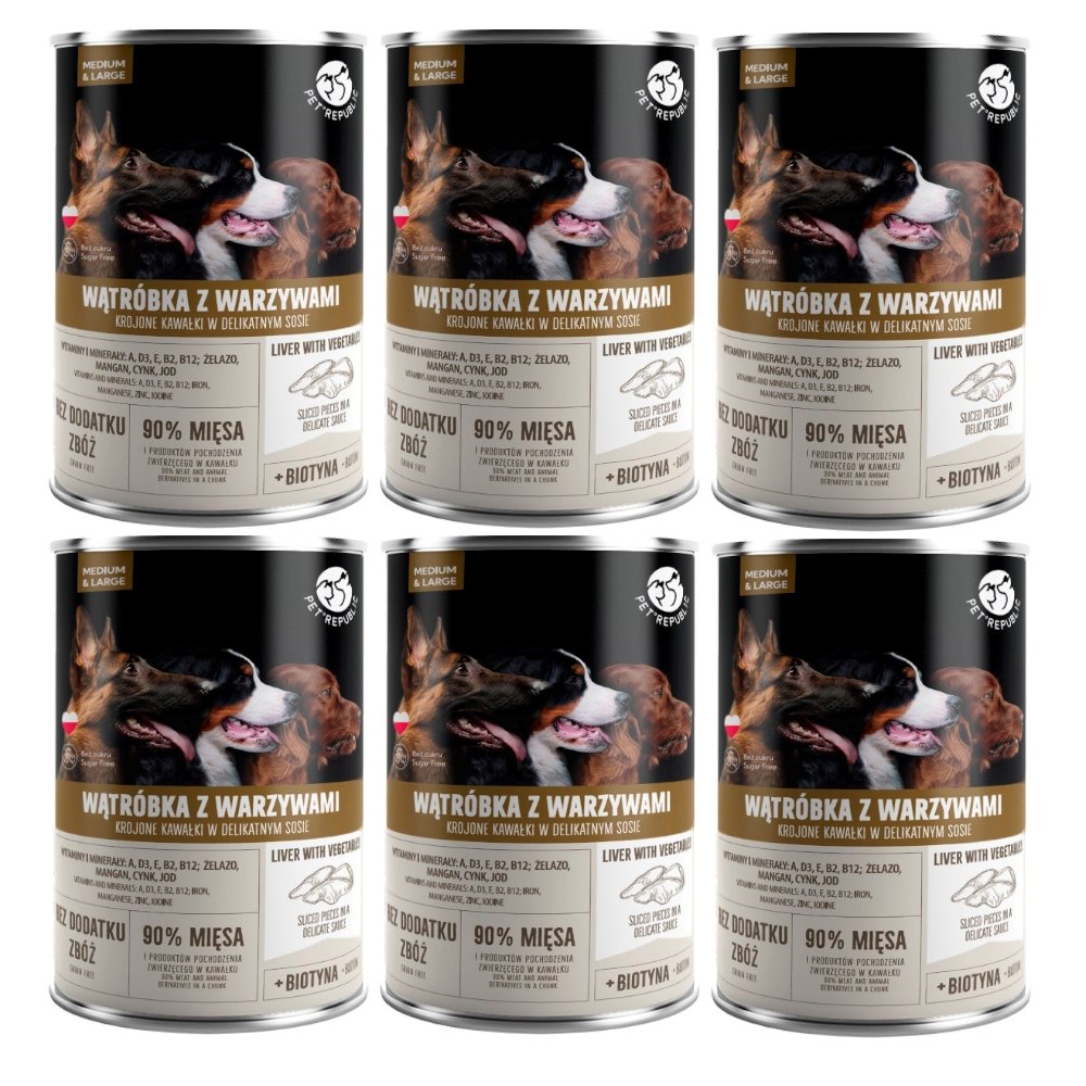 Pet Republic wątróbka adult 1.25 kg × 6
