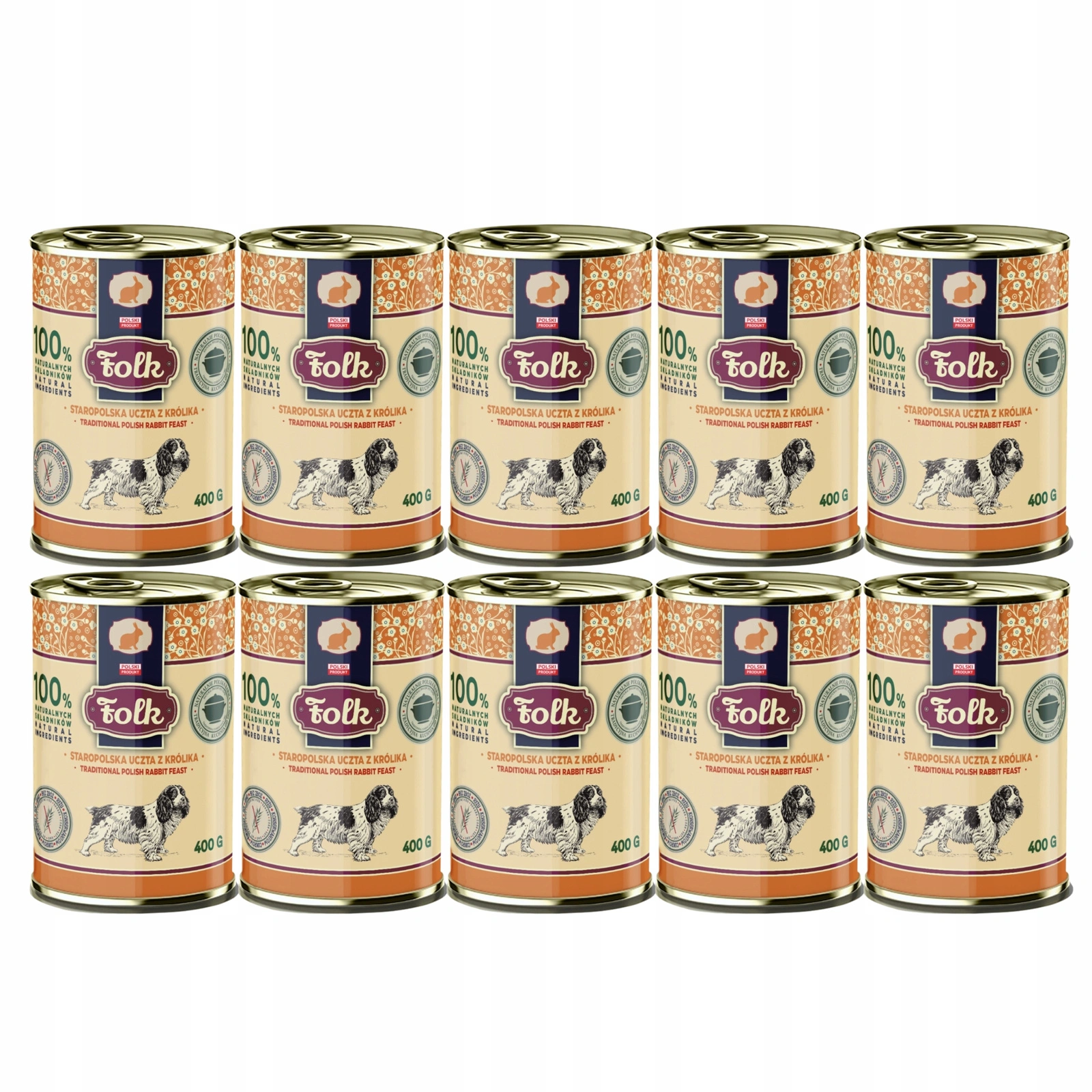 Folk Staropolska Uczta królik adult 400 g × 10