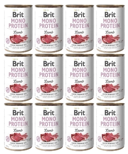 Brit Christmas Mono Protein jagnięcina adult 400 g × 12