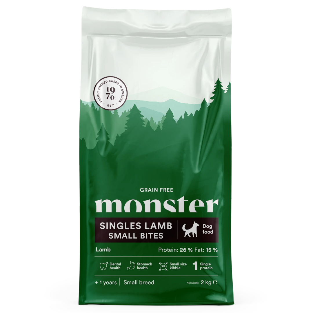 Monster Grain Free Singles jagnięcina adult małe rasy 2 kg