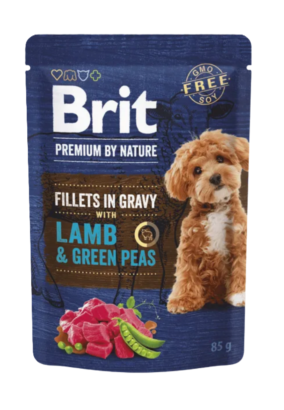 Brit Premium By Nature jagnięcina z grochem 85 g