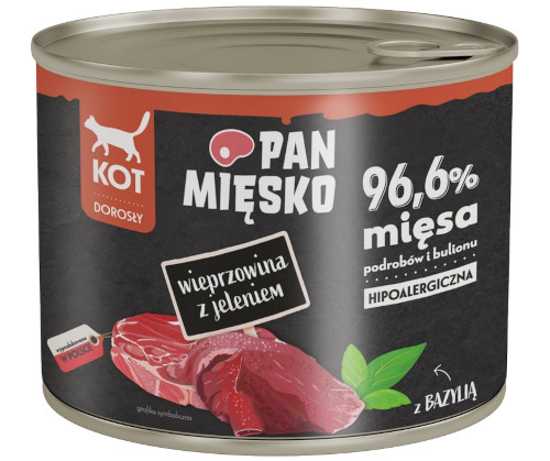 Pan Mięsko jeleń, wieprzowina w bulionie adult 200 g