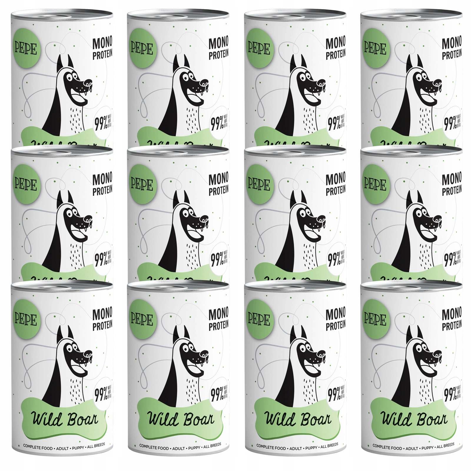 Paka Zwierzaka Pepe dziczyzna 400 g × 12