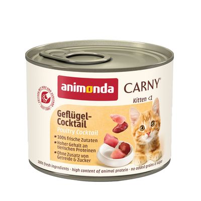 Animonda Carny drób kawałki kitten 200 g × 12