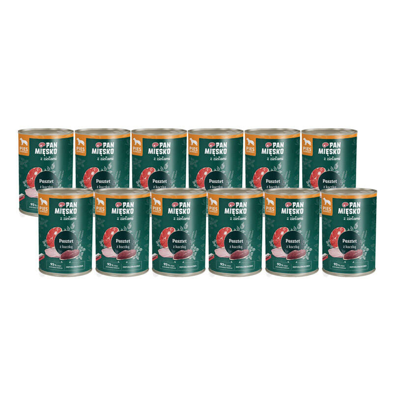 Pan Mięsko kaczka adult 400 g × 12