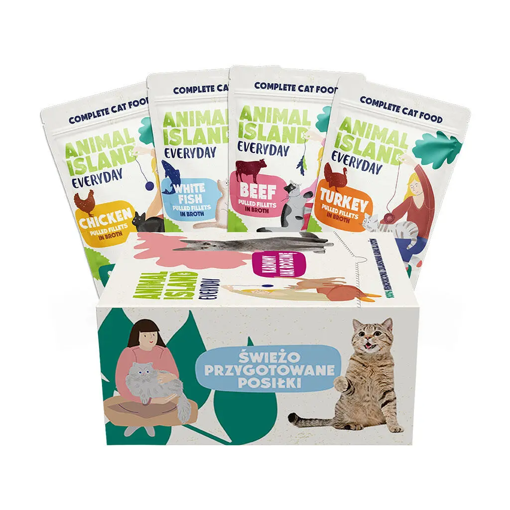 Animal Island Everyday mix smaków w bulionie adult 85 g × 80