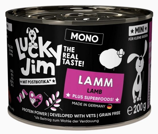 Lucky Jim Mono jagnięcina adult małe rasy 200 g