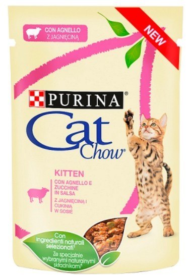 Cat Chow Cat Chow jagnięcina kitten 85 g