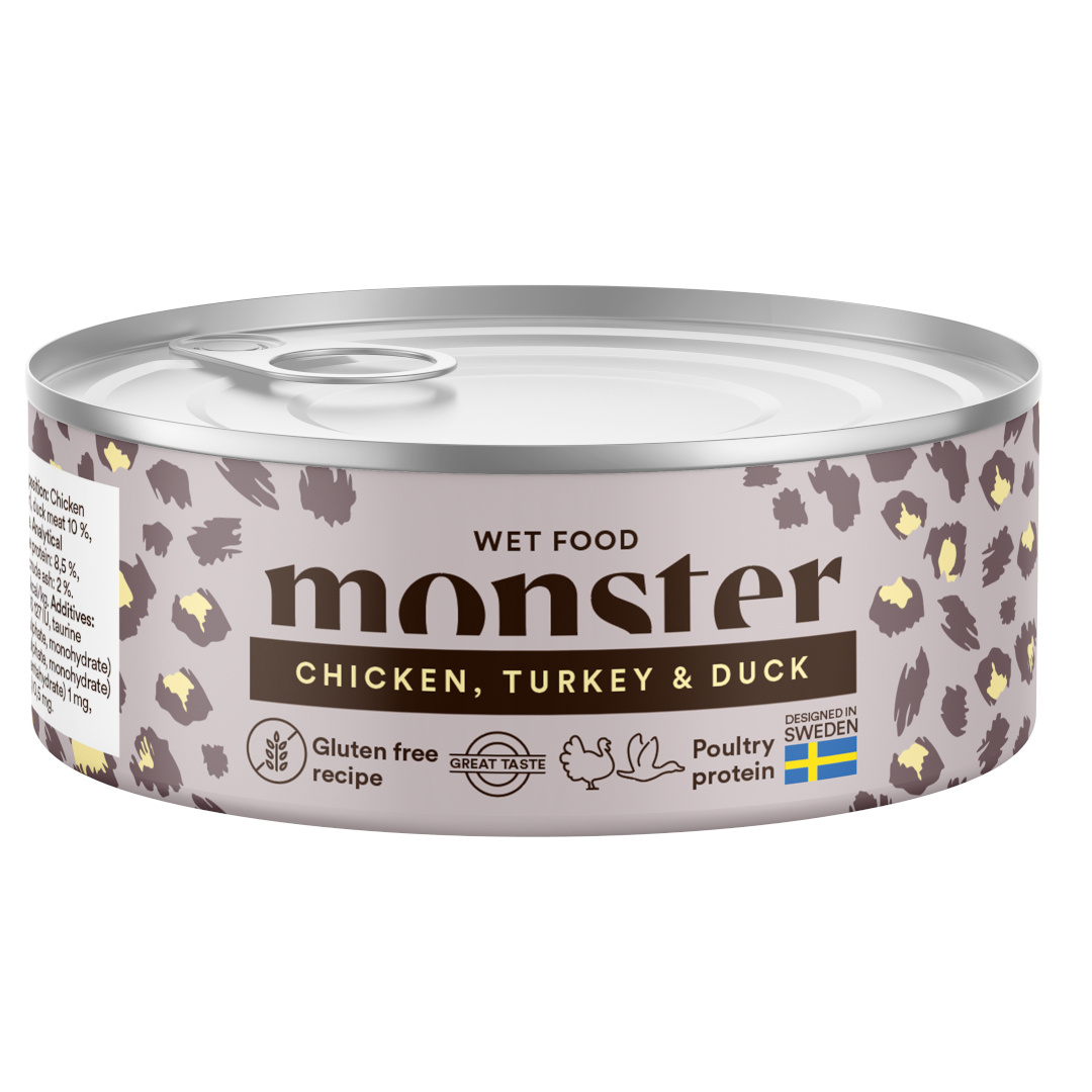 Monster kurczak, indyk, kaczka adult 100 g