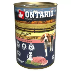 Ontario Pate cielęcina adult 400 g