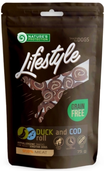Nature's Protection Lifestyle kaczka, dorsz 75 g