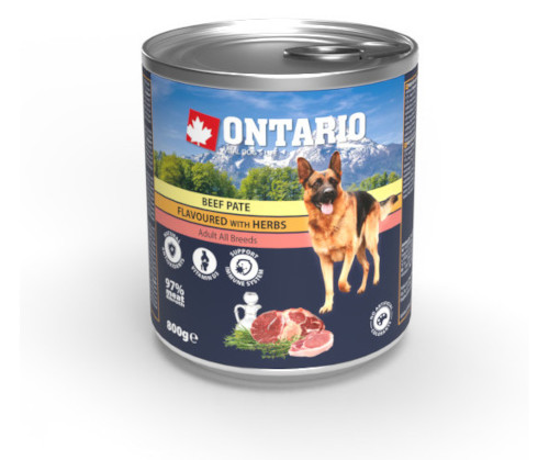 Ontario Pate wołowina adult 800 g