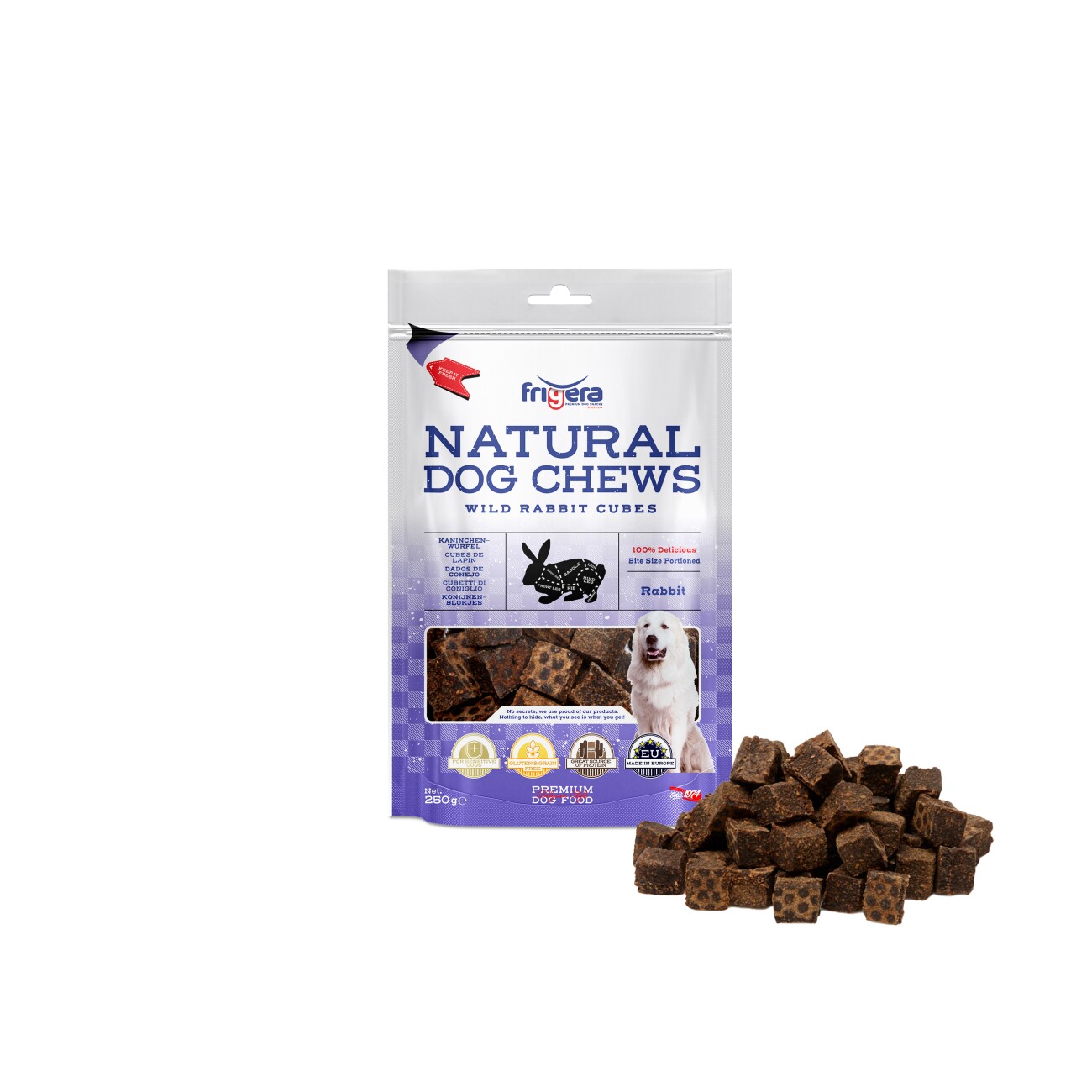 FriGera Natural Dog Chews królik 250 g