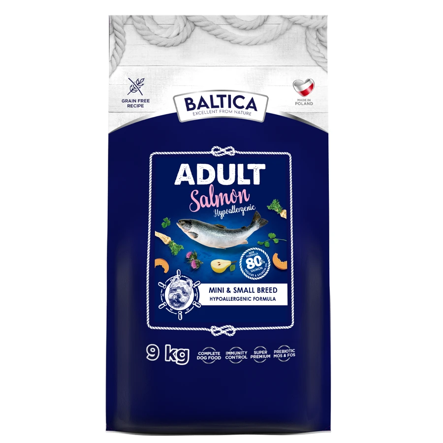 Baltica Excellent łosoś adult małe rasy 9 kg