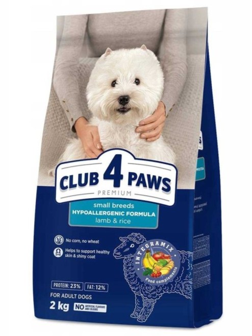 Club 4 Paws Premium jagnięcina adult małe rasy 2 kg
