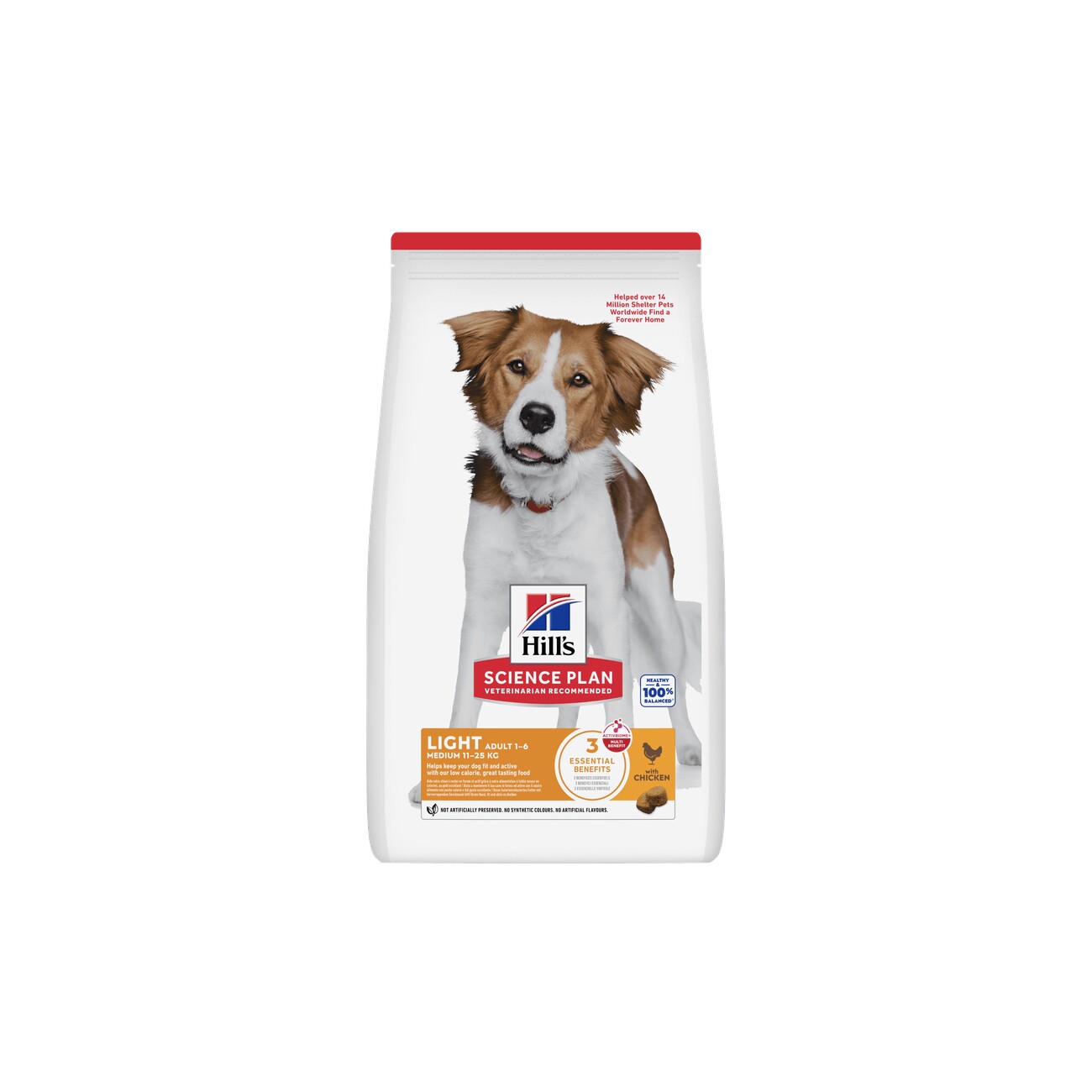 Hill's Science Plan Light kurczak adult średnie rasy 14 kg × 2