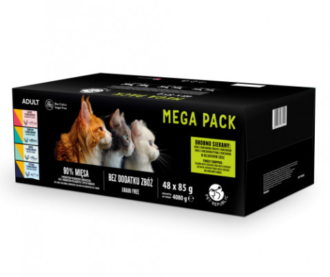 PetRepublic mix smaków kawałki adult 85 g × 48