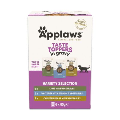Applaws Taste Toppers białoryb, jagnięcina, kurczak, łosoś 85 g × 6