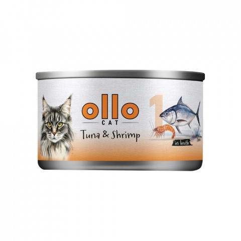 Ollo krewetki, tuńczyk w bulionie 70 g