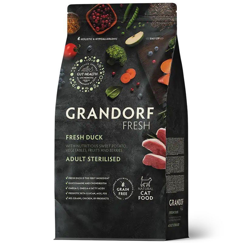 Grandorf Fresh Sterilised kaczka z batatem adult 2 kg