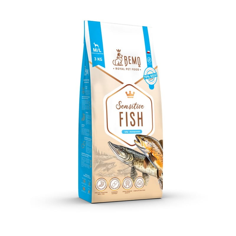 Bemo Sensitive ryba adult średnie rasy, duże rasy 3 kg