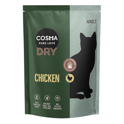 Cosma Extruded Indoor kurczak adult 2 kg × 2