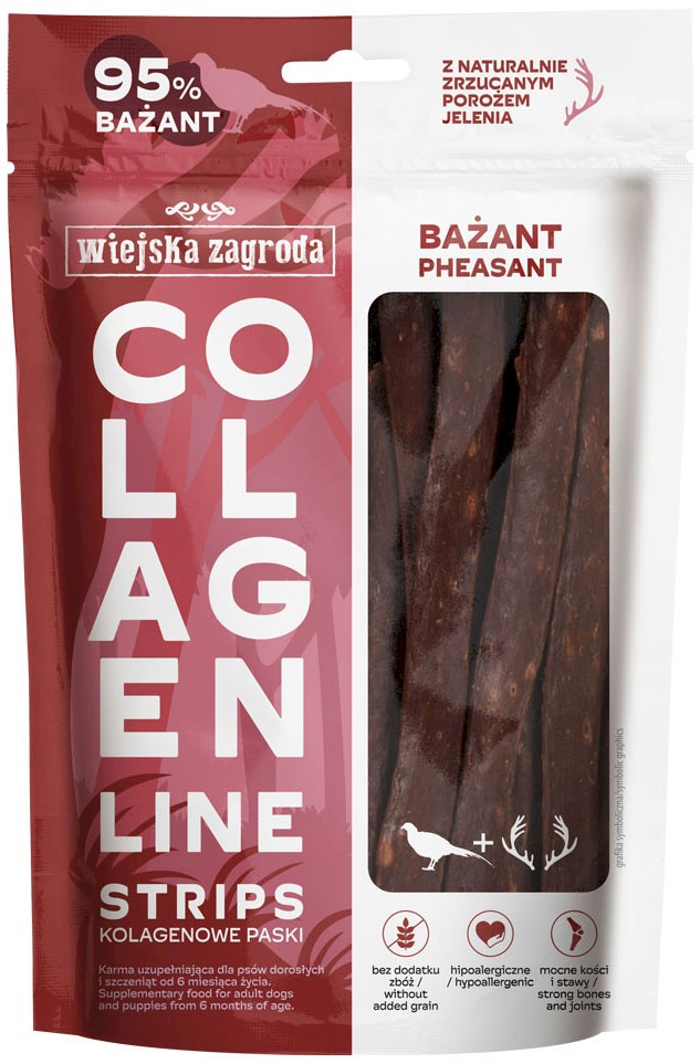 Wiejska Zagroda Kolagenowe paski bażant 100 g