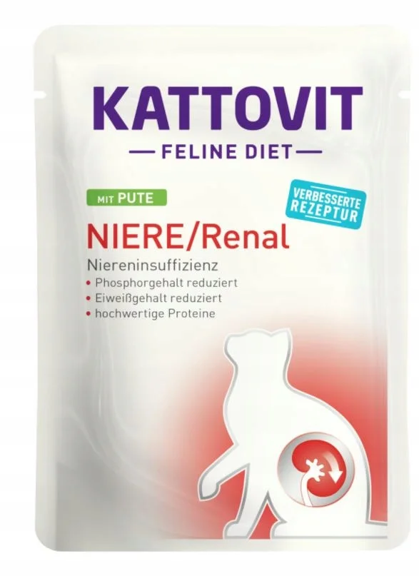 Kattovit Feline Diet Renal indyk w sosie 85 g