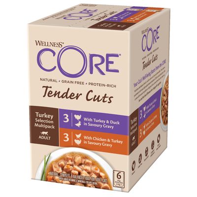 Wellness CORE Tender Cuts indyk w bulionie adult 85 g × 12