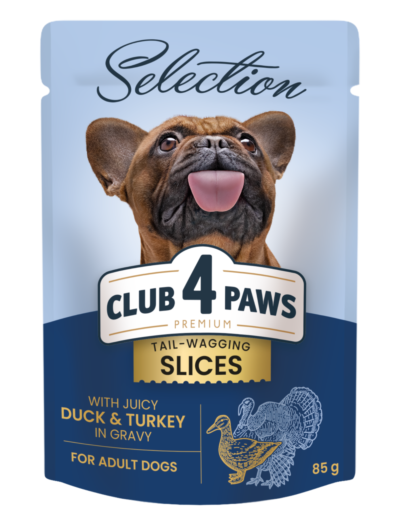 Club 4 Paws Selection indyk, kaczka adult małe rasy 85 g × 12