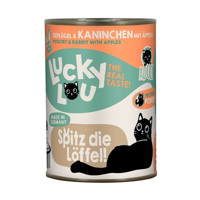 Lucky Lou drób, królik adult 400 g × 6