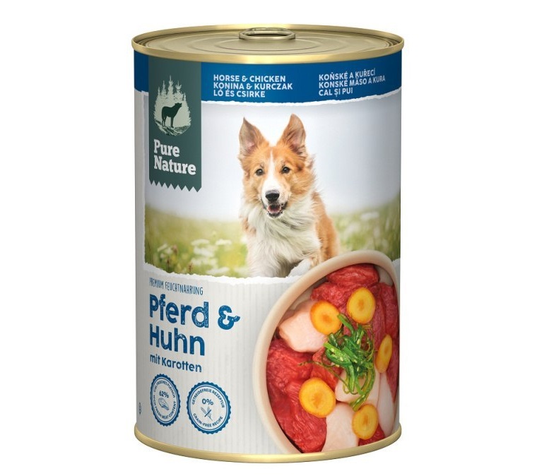 Pure Nature Dog konina, kurczak adult 400 g
