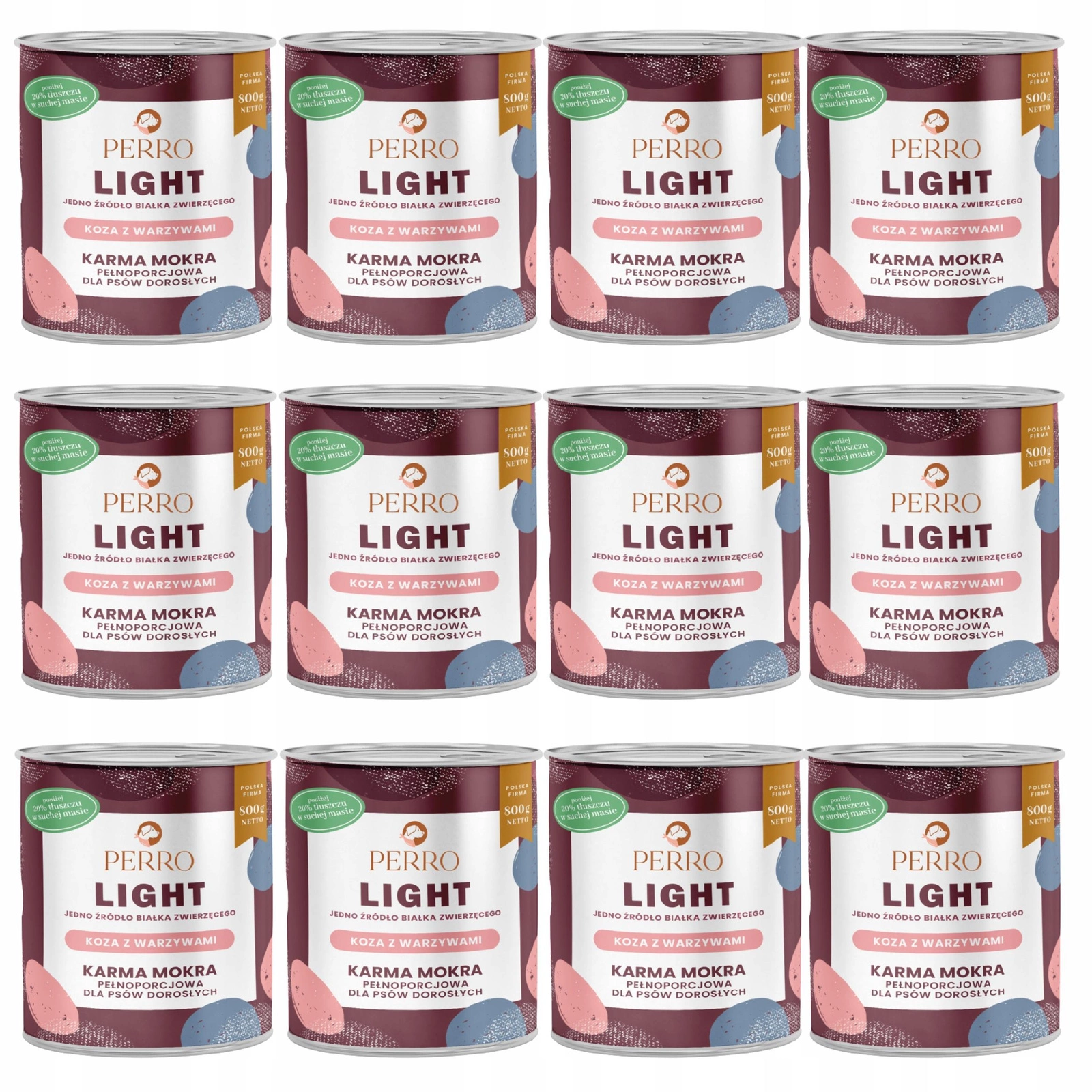 Perro Light kozina adult 800 g × 12