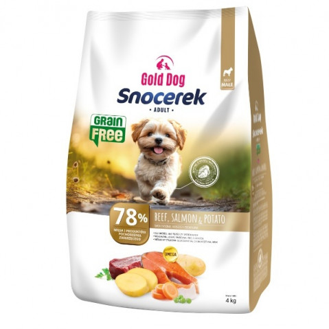 Gold Dog Snocerek wołowina, łosoś adult małe rasy 4 kg