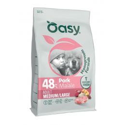 Oasy Monoprotein wieprzowina adult średnie rasy, duże rasy 10 kg