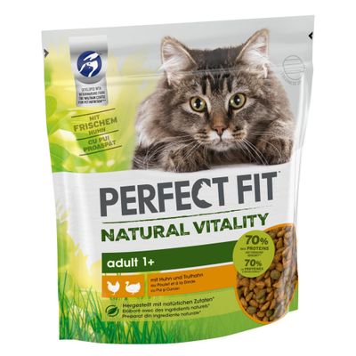 Perfect Fit Natural Vitality indyk, kurczak adult 650 g × 6