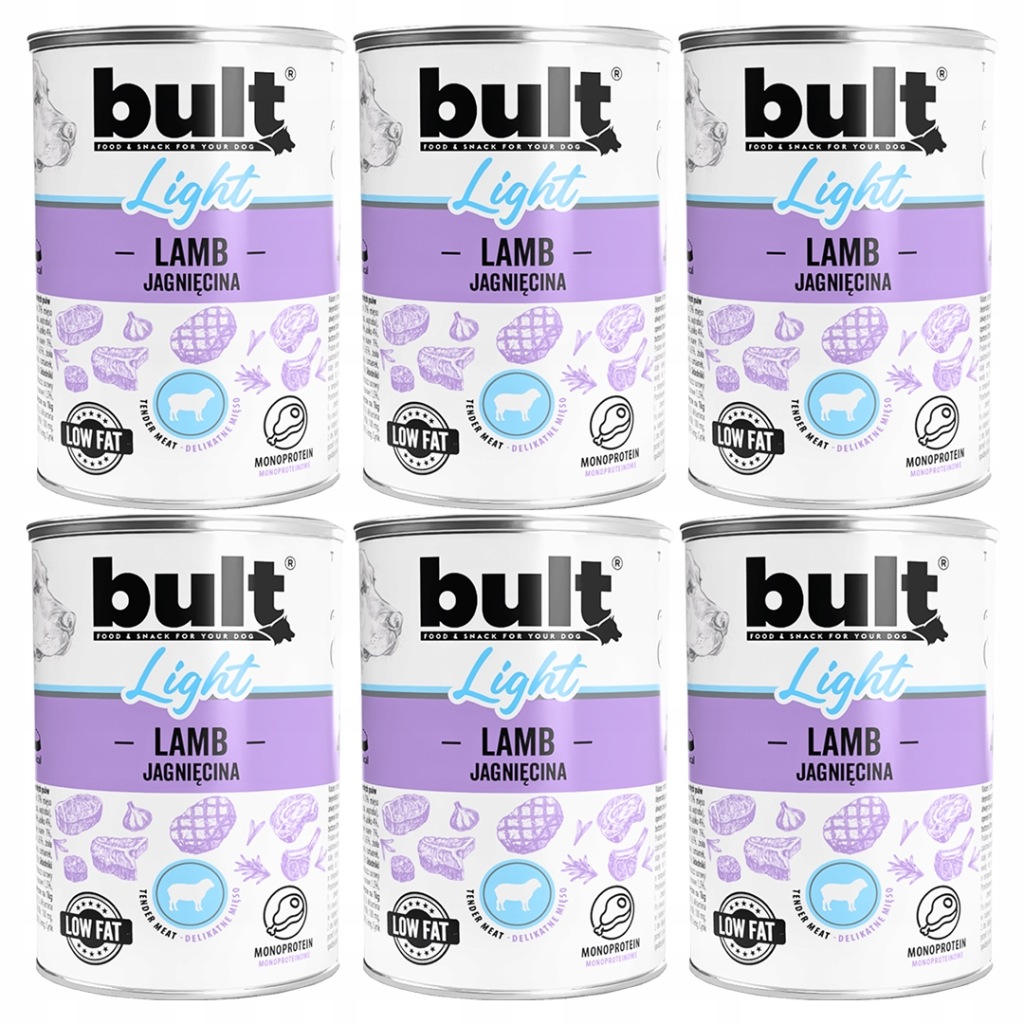 Bult Light jagnięcina 400 g × 6
