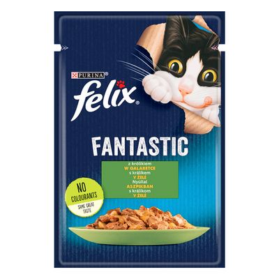 Purina Felix Fantastic królik w galaretce adult 85 g × 52