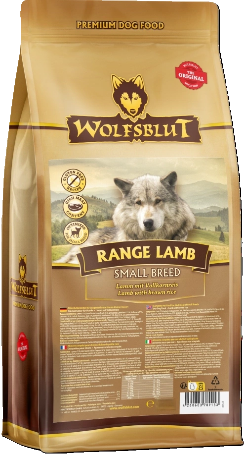 Wolfsblut Dog Range jagnięcina z ryżem adult małe rasy 7,5 kg