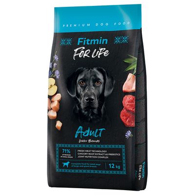 Fitmin For Life drób, jagnięcina, wołowina adult duże rasy 12 kg × 2