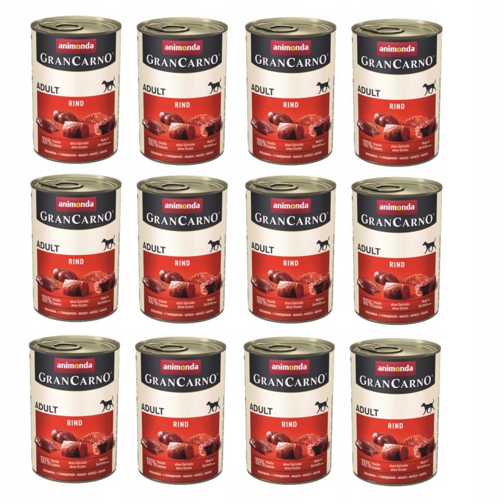 Animonda GranCarno Original wołowina adult 400 g × 12